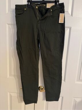 Michael Kors Women’s Dark Olive Green Cotton Pants